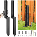 Heavy-Duty H-Shaped Fence Post Repair Kit