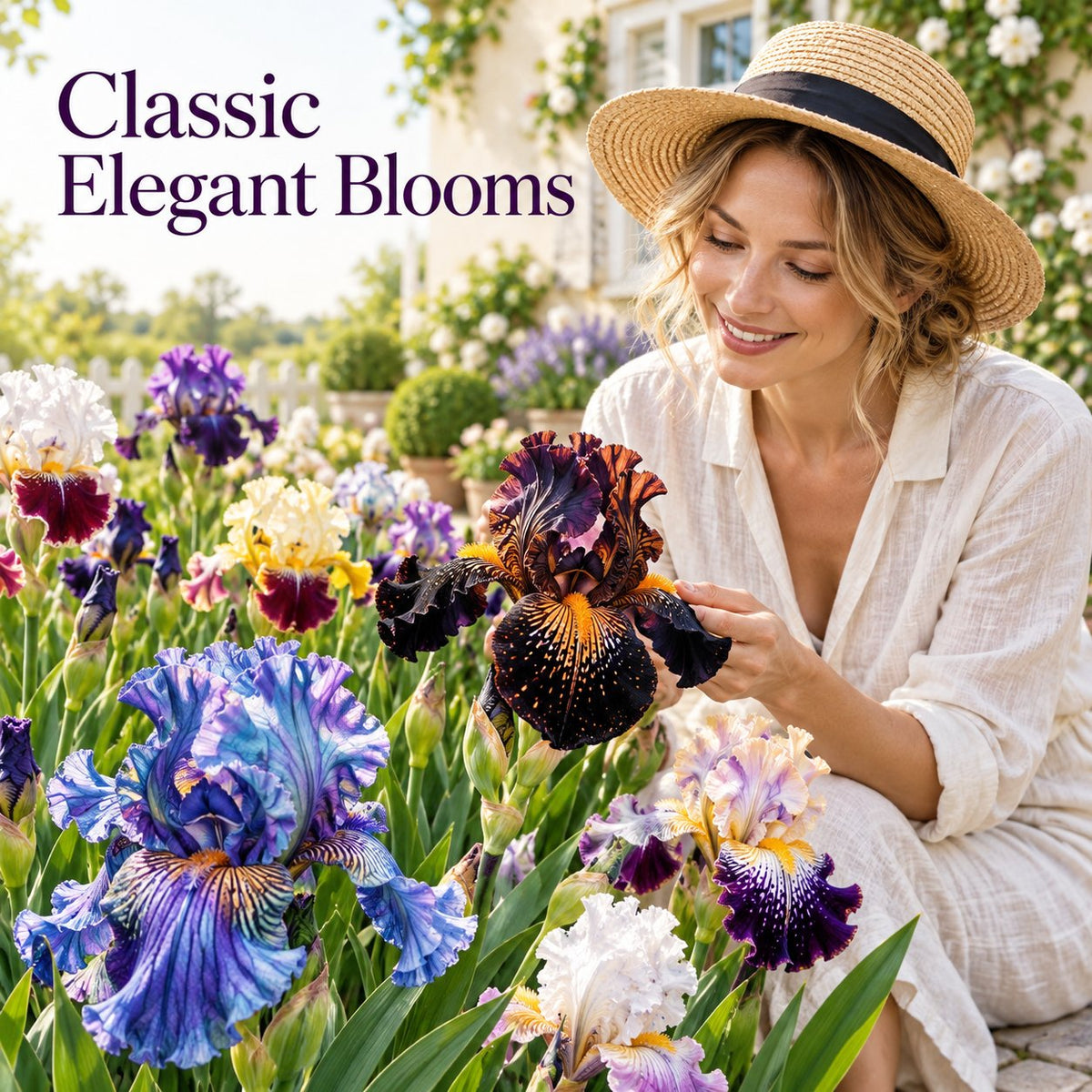🌸 Grow Beautiful Mixed Color Iris Flowers – Hardy Perennial Seeds for Your Home Outdoor Garden